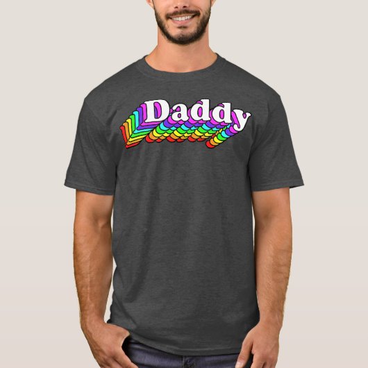Papa Beer Retro LGBT Rainbow LGBTQ T-shirt (Voorkant)