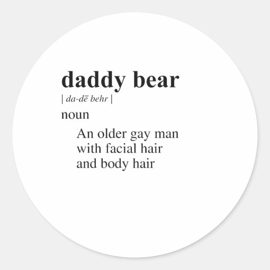 PAPA BEER RONDE STICKER (Voorkant)