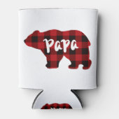 Papa-Beer - Rood en zwart gebuffel Blikjeskoeler (Voorkant)