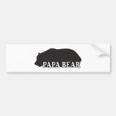 Papa Beer Silhouette Bumpersticker (Voorkant)