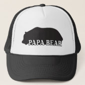Papa Beer Silhouette Trucker Pet (Voorkant)