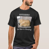 Papa Beer slaapt. Humor T-Shirt (Voorkant)