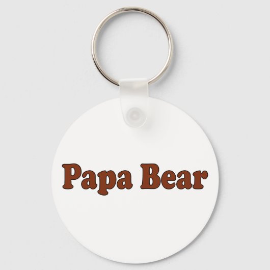 Papa Beer Sleutelhanger (Voorkant)