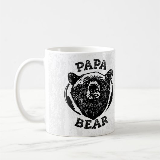 "Papa Beer"  Stijl zwart Beer Papa Mok (Links)