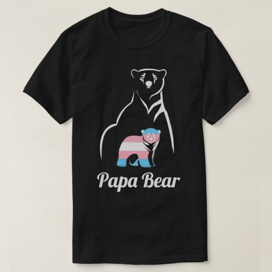 Papa Beer Transgender Dad Trans Child LGBT Trans T-shirt (Design voorkant)