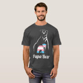 Papa Beer transgender Pap rans Child LGB rans T-shirt (Voorkant volledig)