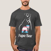 Papa Beer transgender Pap rans Child LGB rans T-shirt (Voorkant)