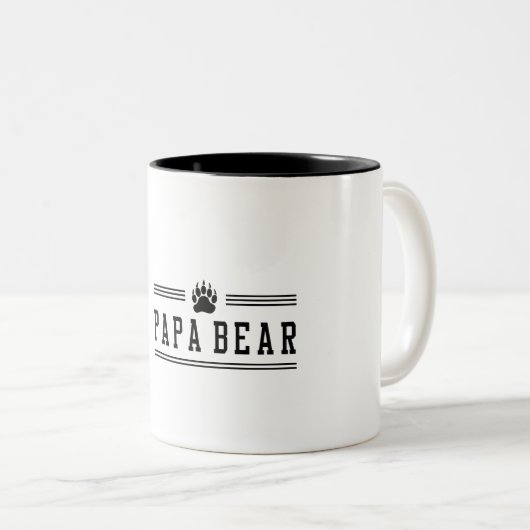 Papa Beer Tweekleurige Koffiemok (Voorkant rechts)