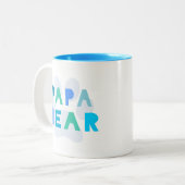 Papa beer tweekleurige koffiemok (Voorkant links)