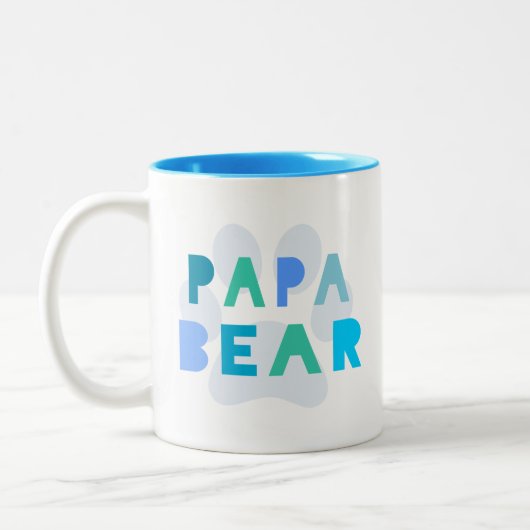 Papa beer tweekleurige koffiemok (Links)