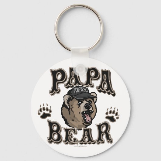 Papa Beer Vaderdag Sleutelhanger (Voorkant)