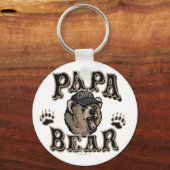 Papa Beer Vaderdag Sleutelhanger (Voorkant)