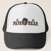 Papa Beer Vaderdag Trucker Pet (Voorkant)