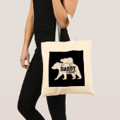 Papa Beer Vaders Dag Kute Baby Cub Papa Papa Tote Bag (Voorkant (product))