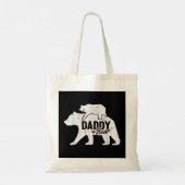 Papa Beer Vaders Dag Kute Baby Cub Papa Papa Tote Bag (Achterkant)