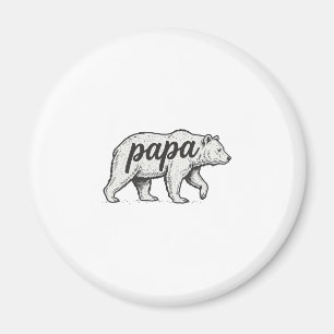 Papa Beer Vintage Gravure Vector Ontwerp_1 Magneet
