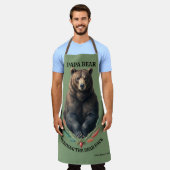 Papa Beer Voert de Roedel Grilling BBQ Schort (Gedragen)