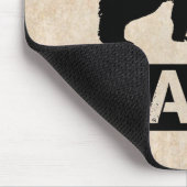 Papa Beer voor papa 2014, Grunge Black Muismat (Hoek)