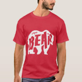 Papa Beer White Silhouette. T-shirt (Voorkant)