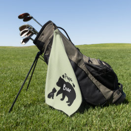 'Papa Beer' Zoete Vaderdag Verjaardag Cadeau Golfhanddoek