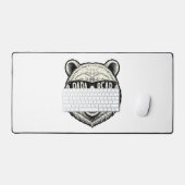Papa Beer Zonnebril Beer Hoofd Vector Design_1 Bureaumat (Keyboard & Muis)