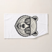 Papa Beer Zonnebril Beer Hoofd Vector Design_1 Handdoek (Handdoek)