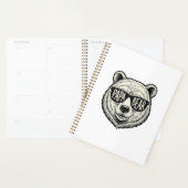 Papa Beer Zonnebril Beer Hoofd Vector Design_1 Planner (Display)