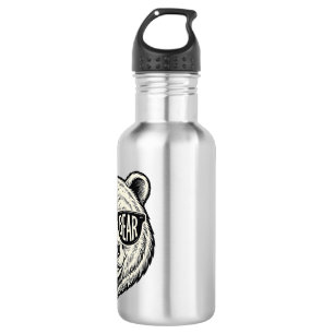 Papa Beer Zonnebril Beer Hoofd Vector Design_1 Waterfles
