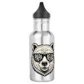 Papa Beer Zonnebril Beer Hoofd Vector Design_1 Waterfles (Links)