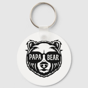 Papa Beer Zonnebril Vaderdag Sleutelhanger