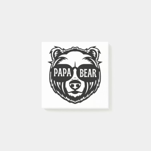 Papa Beer Zonneglazen Vaderdag Post-it® Notes (Voorkant)