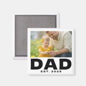 Papa Begon Moedige Foto Cadeau Magneet (Voorkant / Achterkant)