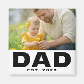 Papa Begon Mooi Fotocadeau Magneet (Voorkant)