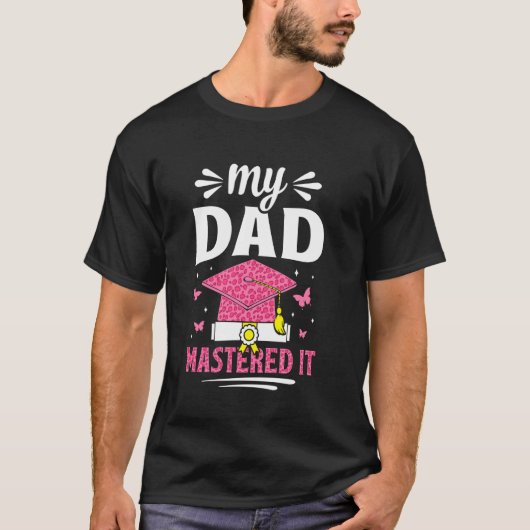 Papa beheerste het afgestudeerd met een mastersdip t-shirt (Voorkant)