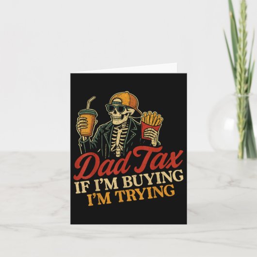 Papa belasting als ik koop ik probeer skeleton pap kaart (Voorkant)