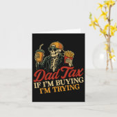 Papa belasting als ik koop ik probeer skeleton pap kaart (Gele Bloem)