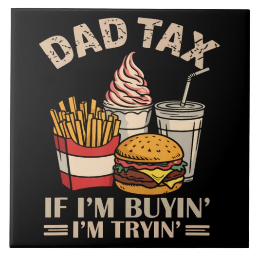Papa Belasting Als IK Koop IK Probeer Tegeltje (Voorkant)