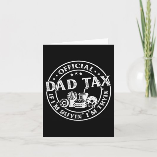 Papa belasting als ik koop im proberen grappige va kaart (Voorkant)