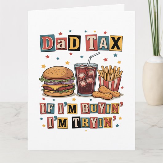 Papa belasting als ik koop probeer ik het kaart (Voorkant)