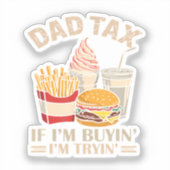 Papa Belasting Als IK Koop, Probeer IK Sticker (Voorkant)
