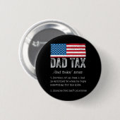 Papa Belasting Definitie Mannen Grappig Vaderdag 5 Ronde Button 5,7 Cm (Voorkant /achterkant)