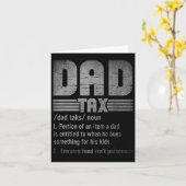 Papa Belasting Definitie Mannen Grappig Vaderdag Kaart (Gele Bloem)