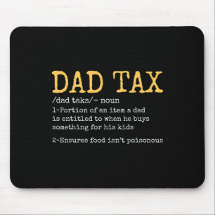 Papa Belasting Definitie Mannen Grappig Vaderdag Muismat