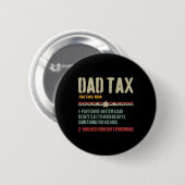 Papa Belasting Definitie Sarcastisch Grappig Vader Ronde Button 5,7 Cm (Voorkant /achterkant)