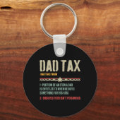 Papa Belasting Definitie Sarcastisch Grappig Vader Sleutelhanger (Voorkant)