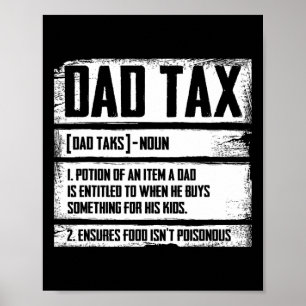 Papa Belasting Definitie Vaderdag Voor Papa Papa M Poster