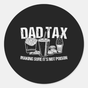 Papa belasting ervoor zorgen dat het niet gif papa ronde sticker