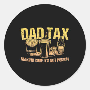 Papa belasting ervoor zorgen dat het niet gif papa ronde sticker