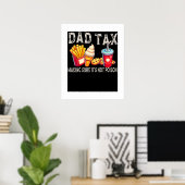 Papa belasting ervoor zorgen dat het niet vergifti poster (Thuiskantoor)