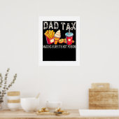 Papa belasting ervoor zorgen dat het niet vergifti poster (Keuken)